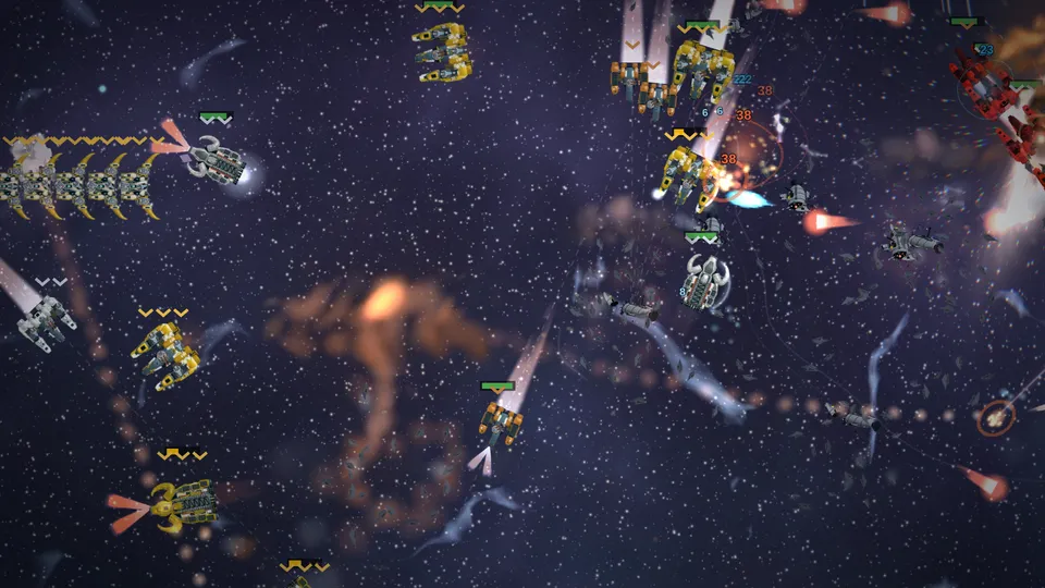 Hetmanate warships hold the line while the wreckage drifts.